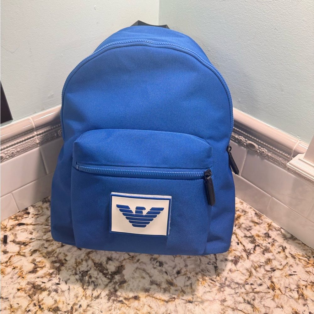 Emporio Armani Blue Backpack